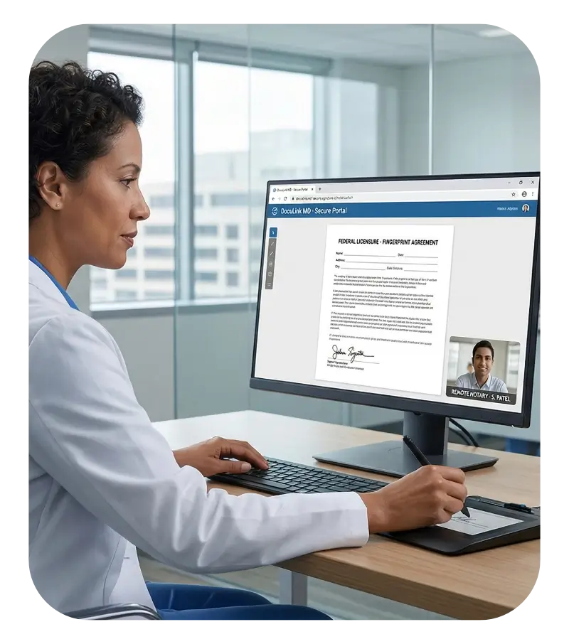 Notarization for Medical Licensing